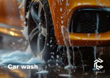 Car being washed 