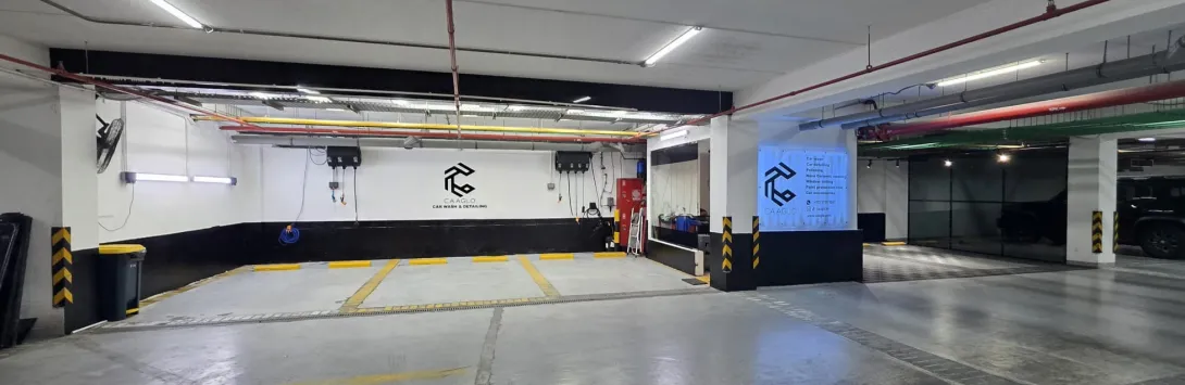 CAAGLO Car Wash and Detailing Station at Hamala Hills Mall Underground Car Park